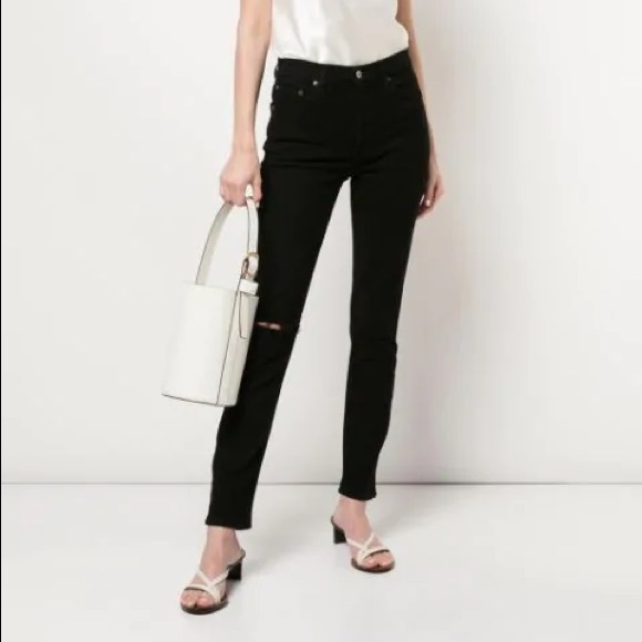 Reformation Serena High Skinny Jeans Black - Picture 5 of 13